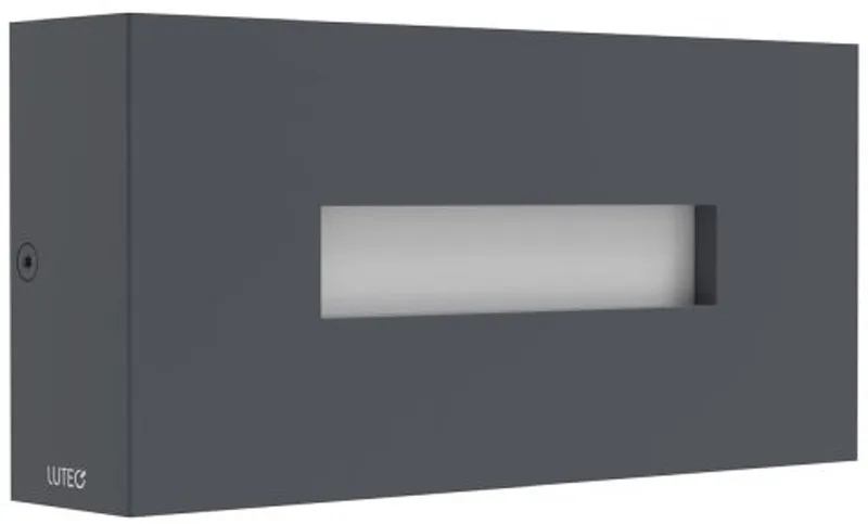 Arteo - wandlamp voor buiten - up & down - premium aluminium - 2700/3200/4000K - 1100 lumen - IP65 weersbestendig de Lutec en Zwart Grijs – photo produit