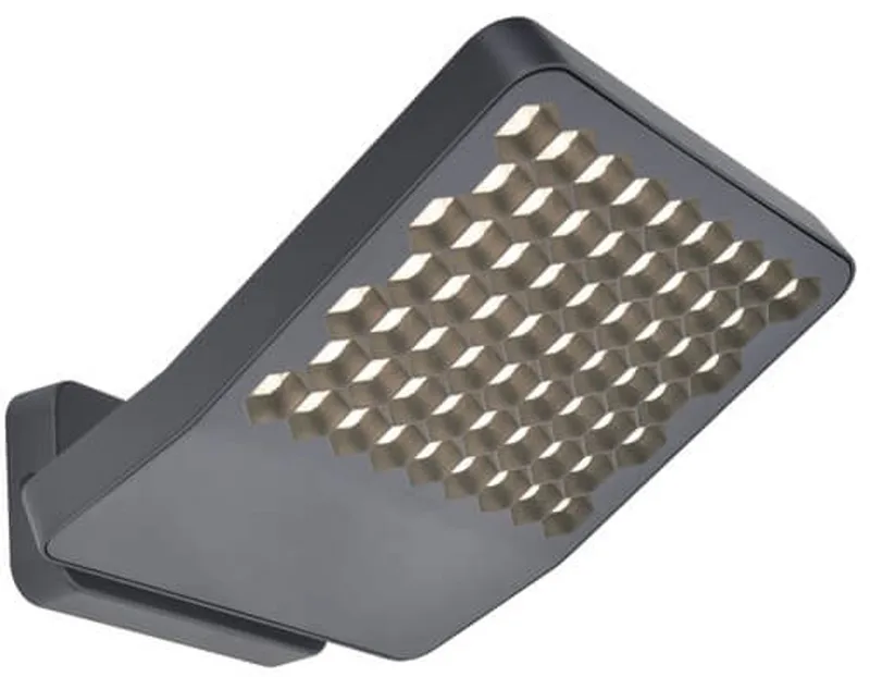 Atlantis - LED wandlamp voor buiten - Anti-verblinding - Premium aluminium - 3200Lm krachtig licht - 4000K helder wit licht - IP54 extra weerbestendig by Lutec in Dark grey – product photo