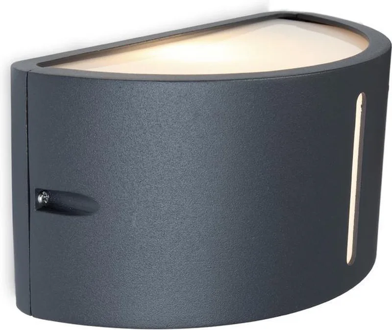 BONN OUTDOOR WALL UP & DOWN 1 LIGHT E27 DARK GREY de Lutec en Gris – photo produit