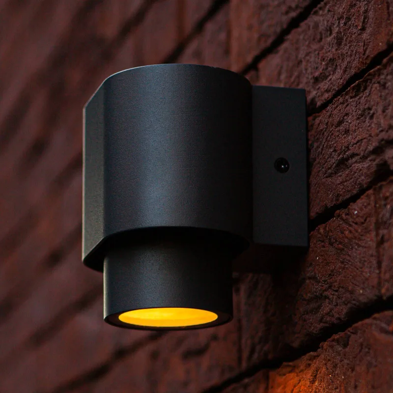 Buitenwandlamp Cypres, IP44, 1-lamp från Lutec i Antracit – produktbild