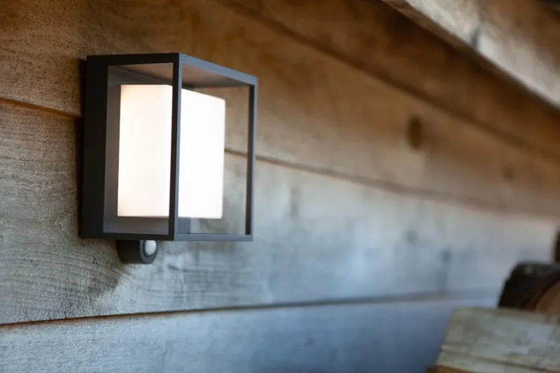 Curtis - LED Solar Wandlamp voor buiten - Donkergrijs de Lutec en Gris foncé – photo produit
