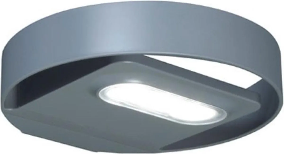 ECO-Light Lord | solar wandlamp | 1 watt | Ø 230 mm | 4000K | 125 lumen fra Lutec i Sort – produktbillede