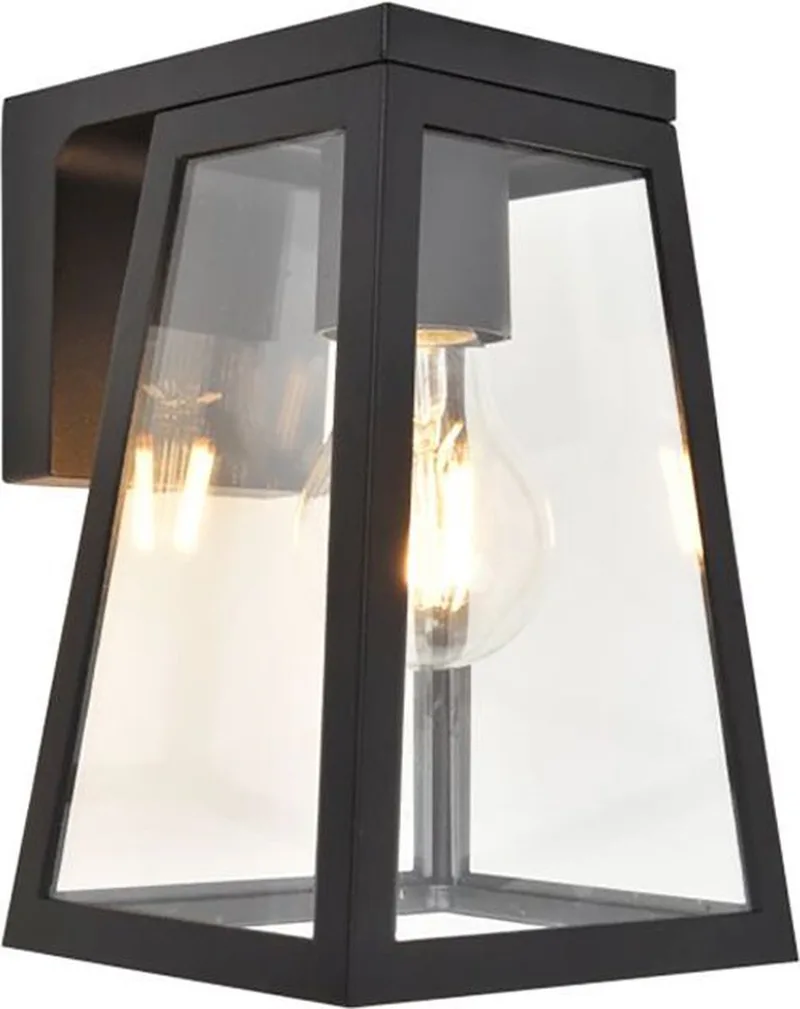 Flair Solar, outdoor wall lamp, E27 fra Lutec i Sort – produktbillede 1 af 2
