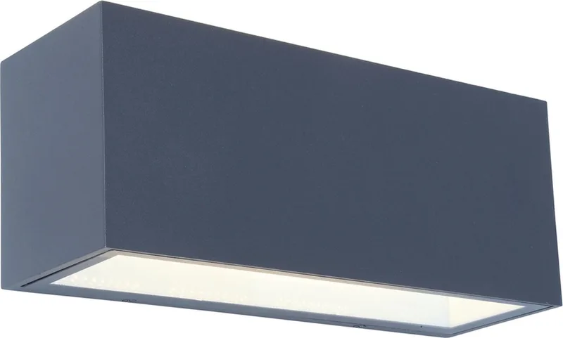 Gemini Wandlamp voor buiten - Large - LED - 4000K de Lutec en Gris foncé – photo produit