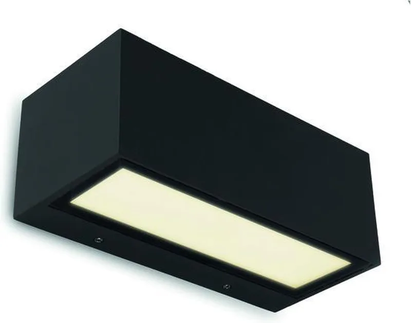 Gemini Wandlamp voor buiten - LED - 3000K de Lutec en Noir – photo produit