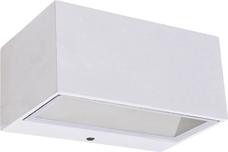 Gemini Wandlamp voor buiten - Medium - LED - Mat de Lutec en Blanc – photo produit