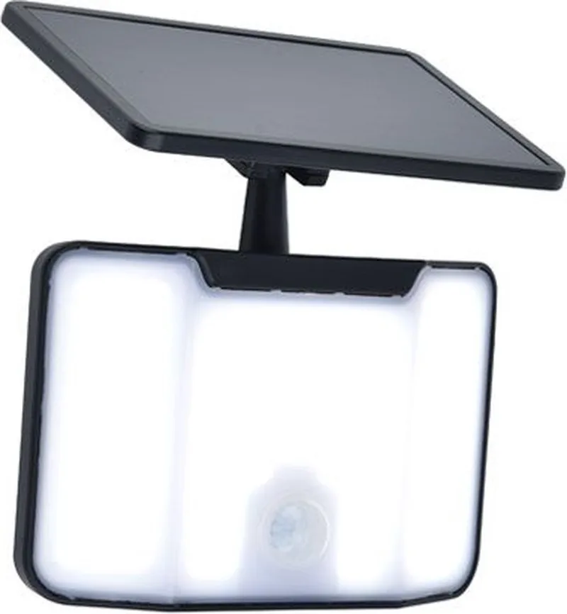Kombo Solar lamp met sensor voor buiten - LED van Lutec in Zwart – productfoto