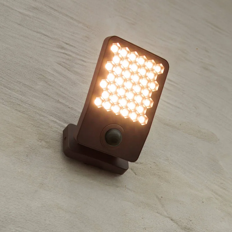 LED buitenwandlamp ATLANTIS, 22 cm, IP54 de Lutec en Gris foncé – photo produit
