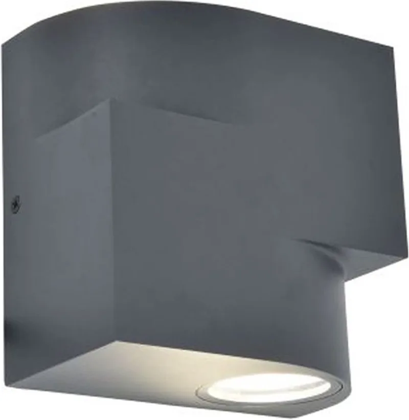Marbo up & down wandlamp voor buiten - GU10 de Lutec en Gris foncé – photo produit