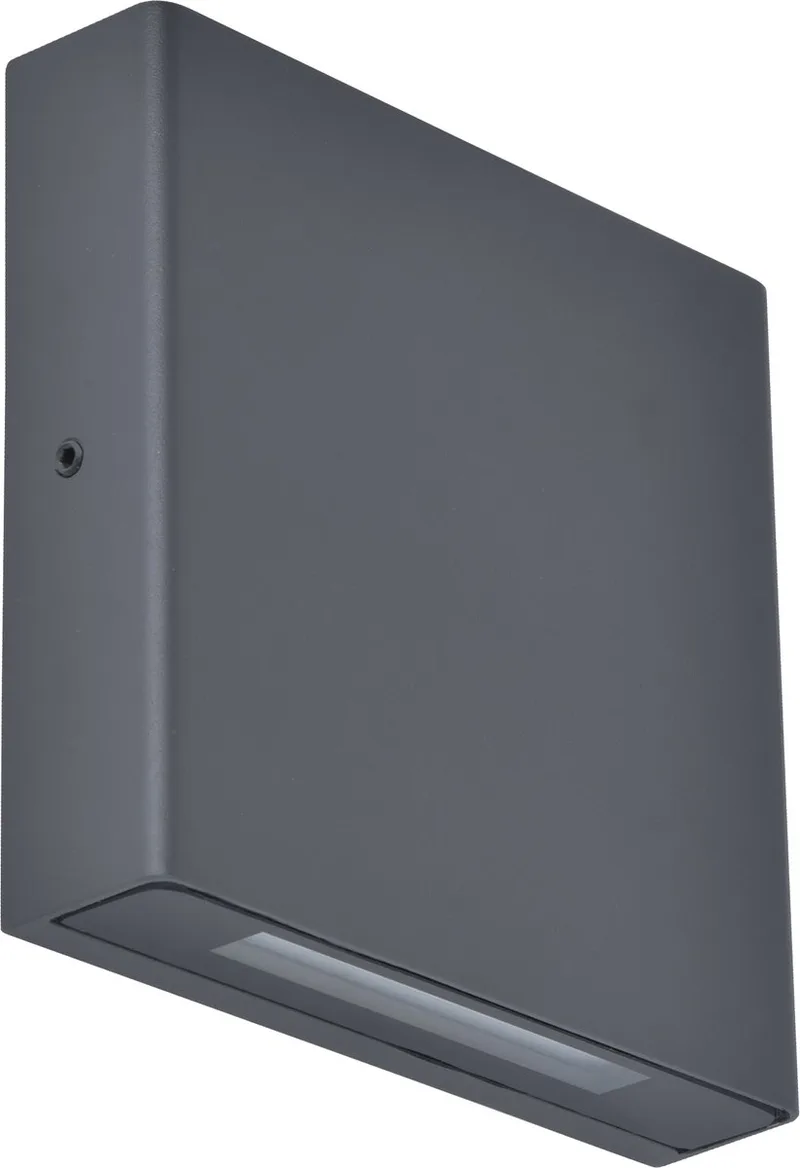 Pili - LED wandlamp voor buiten - Up & Down - Premium aluminium - 800Lm - 4000K helder wit licht - IP54 extra weerbestendig - Donkergrijs - 141 x 33 x 140 mm de Lutec en Anthracite – photo produit
