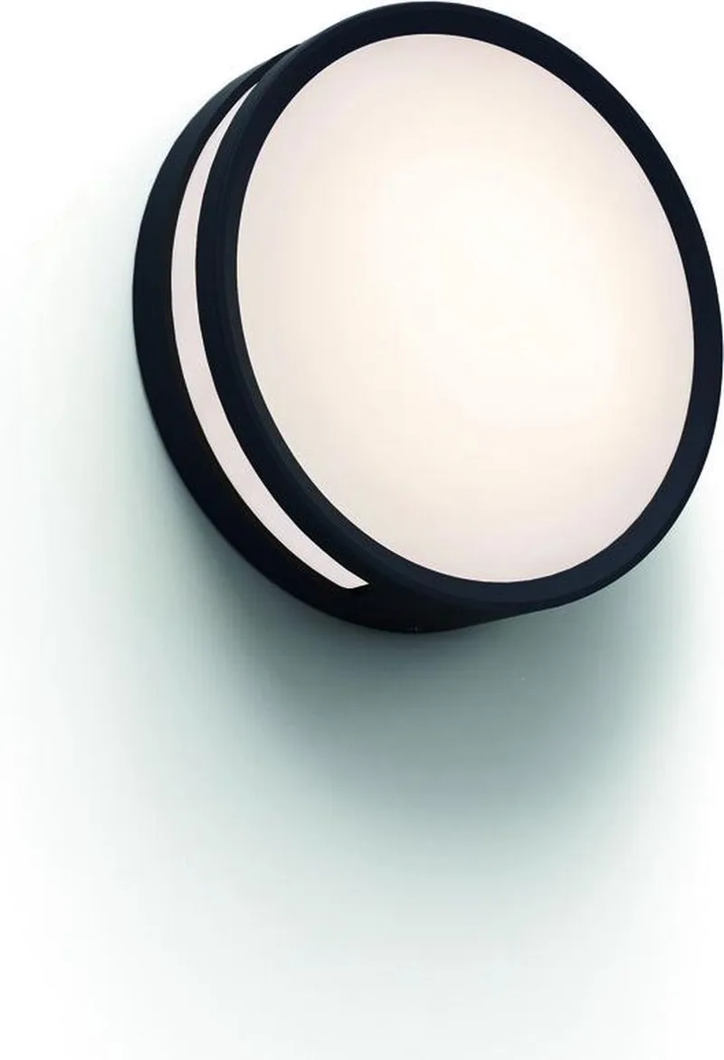 Rola - Wand en plafondlamp - Zwart från Lutec i Mat zwart – produktbild