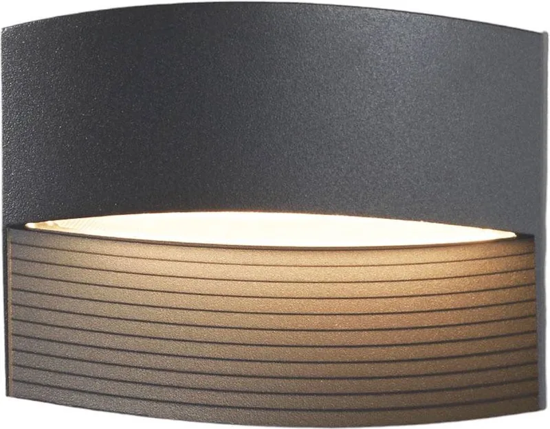 Wandlicht Lotus 11W 500 Lumen - Grijs de Lutec en Gris foncé – photo produit