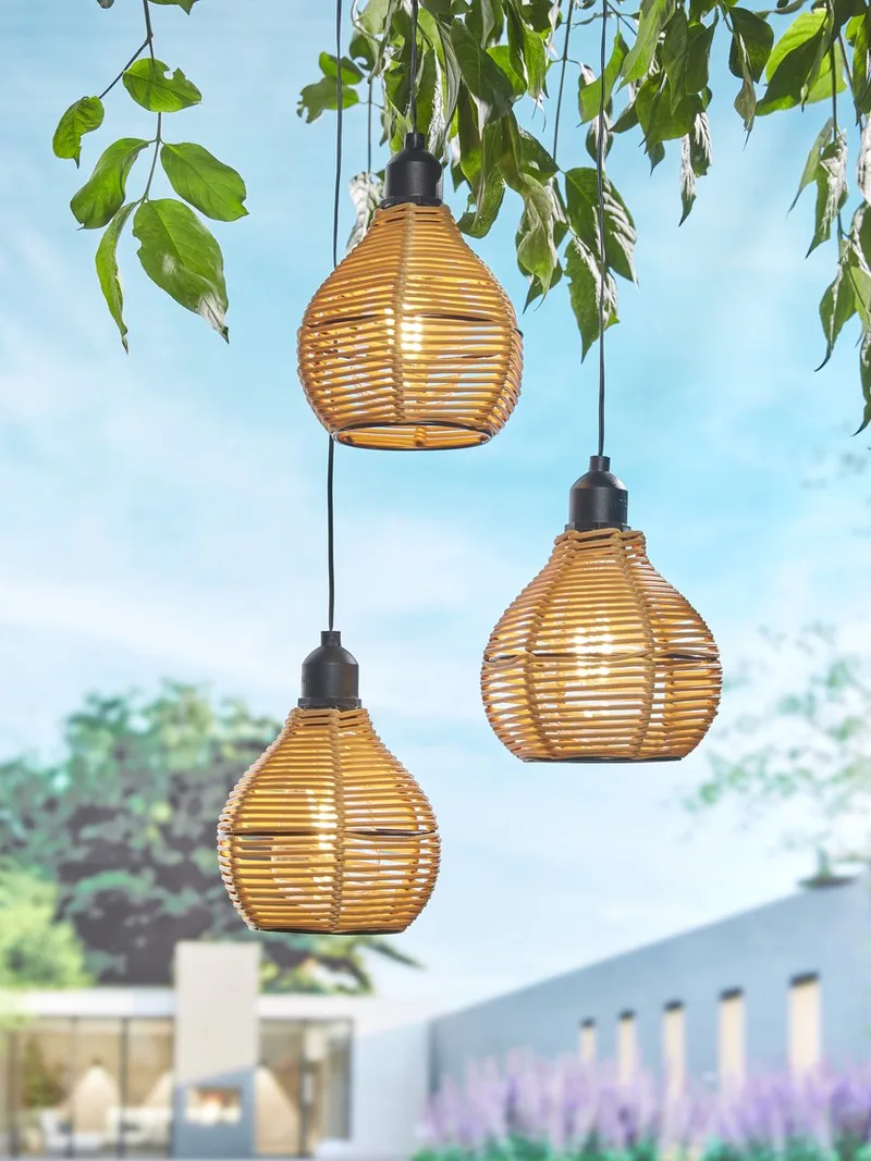 Batterij Tuin Hanglamp | 15Lm Warm Wit de Luxform en Marron – photo produit
