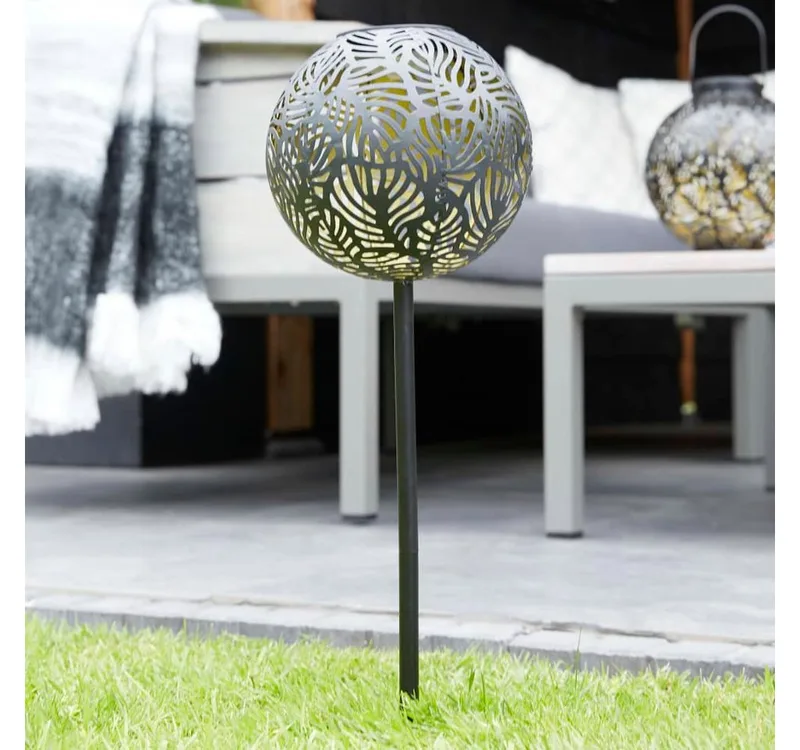 LED Gartenleuchte Luxform Samba LED Solar Gartenleuchte für Außenbereich 6 Lumen von Luxform in Schwarz – Produktfoto