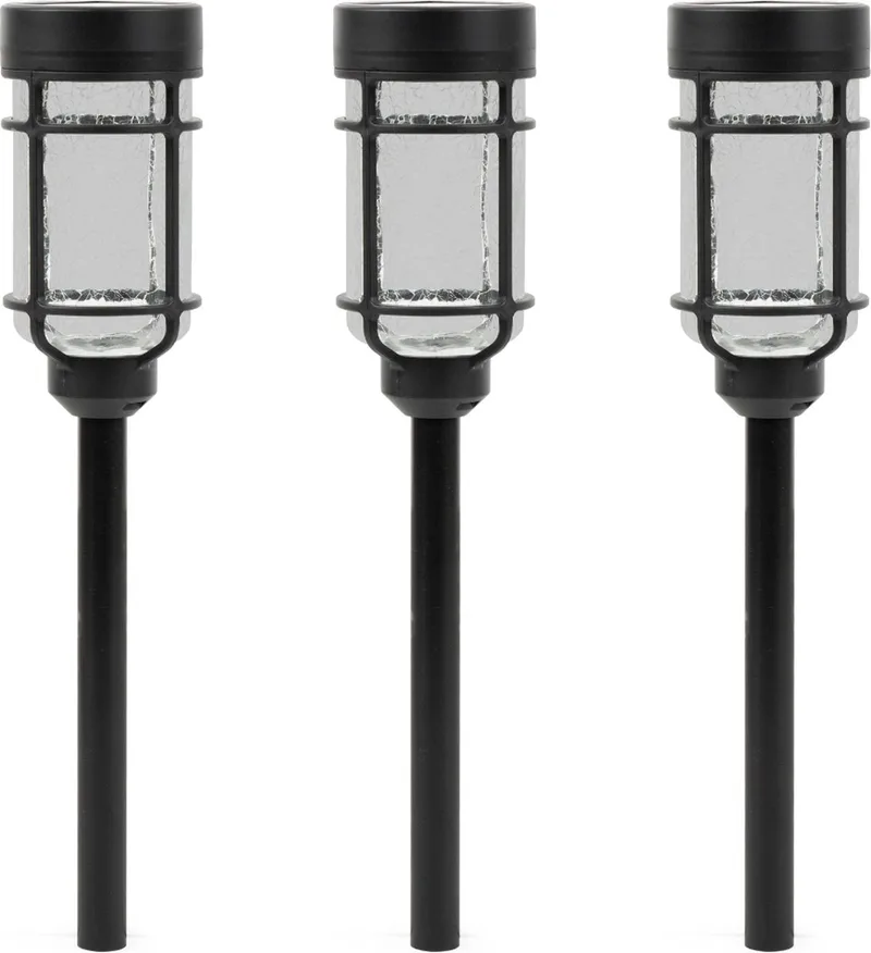 Luxform - 3x Solar Tuinlamp - Catala - 6 Lumen - Set van 3 stuks de Luxform en Noir – photo produit