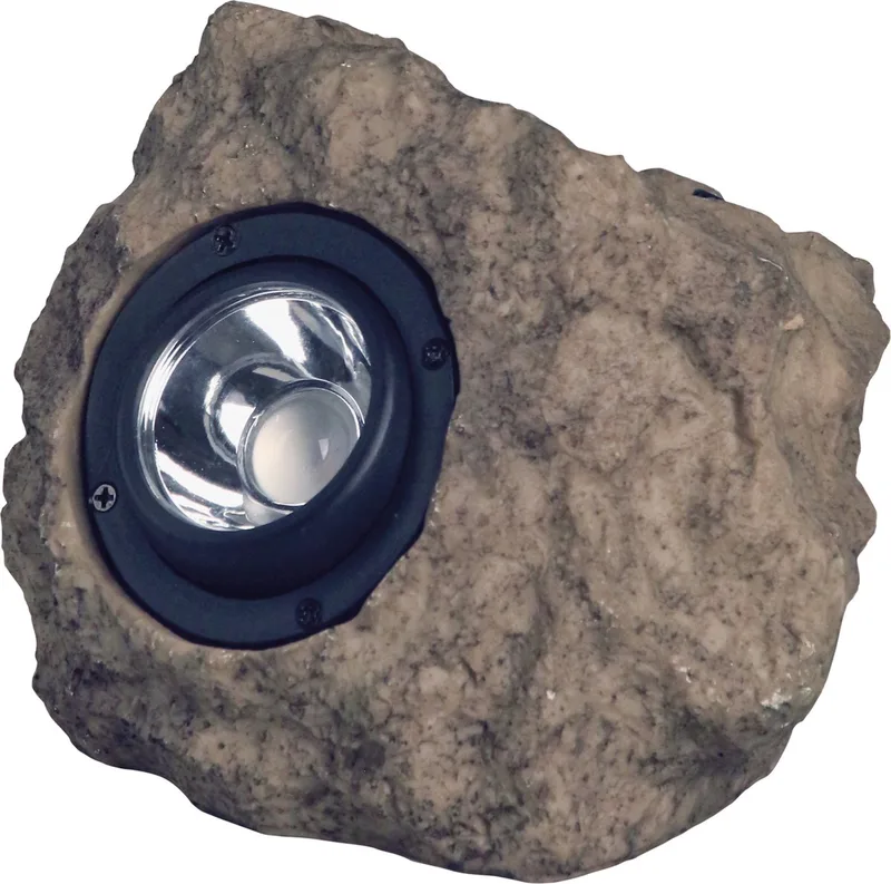Nebraska - Solar Intelligent Hybride - Steenkleur - 30 Lumen - Werkend op zonne energie - met sleutelvakje de Luxform en Marron – photo produit