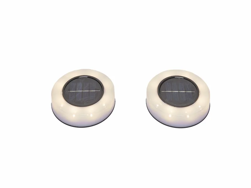 Solar vlonderverlichting warm (3 sets van 2 stuks) van Luxform in Wit – productfoto