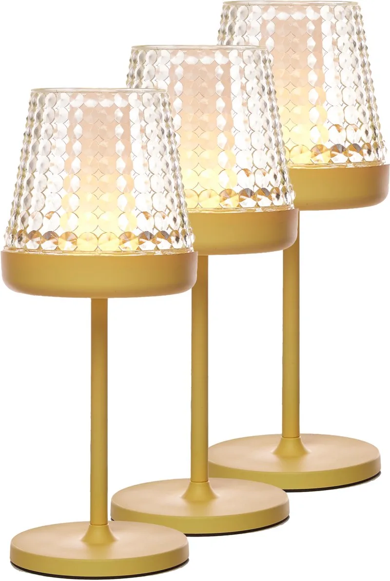 solar Osani bright (3 pieces) de Luxform en Jaune – photo produit