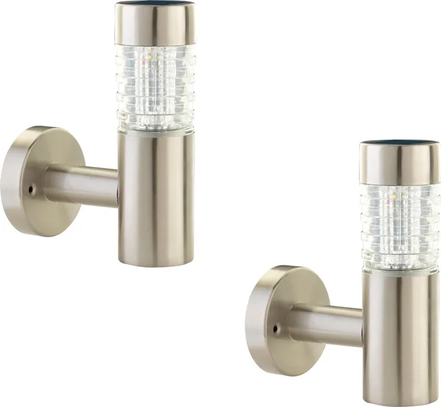 Solar Wandlamp Buiten - Tacoma - 2 stuks - 5 Lumen - Werkend op zonne-energie