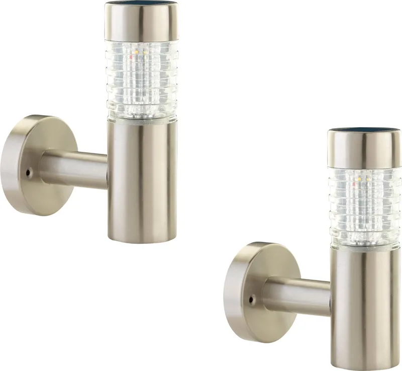 Solar Wandlamp Buiten - Tacoma - 2 stuks - 5 Lumen - Werkend op zonne-energie de Luxform en Warmweiß – photo produit