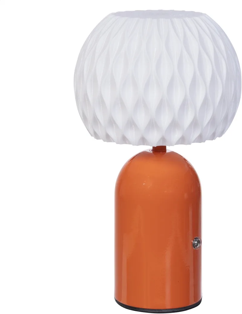 USB 1x Obidos table lamp, 80LM, 1xPDQ by Luxform in Orange – product photo