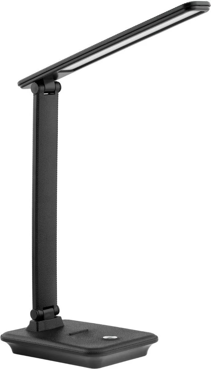 LED - Bureaulamp 9W - Dimbaar - 3 lichtkleuren (3000K / 4500K / 6500K) - Flexibele Arm - Touchbediening de Maclean en Noir – photo produit