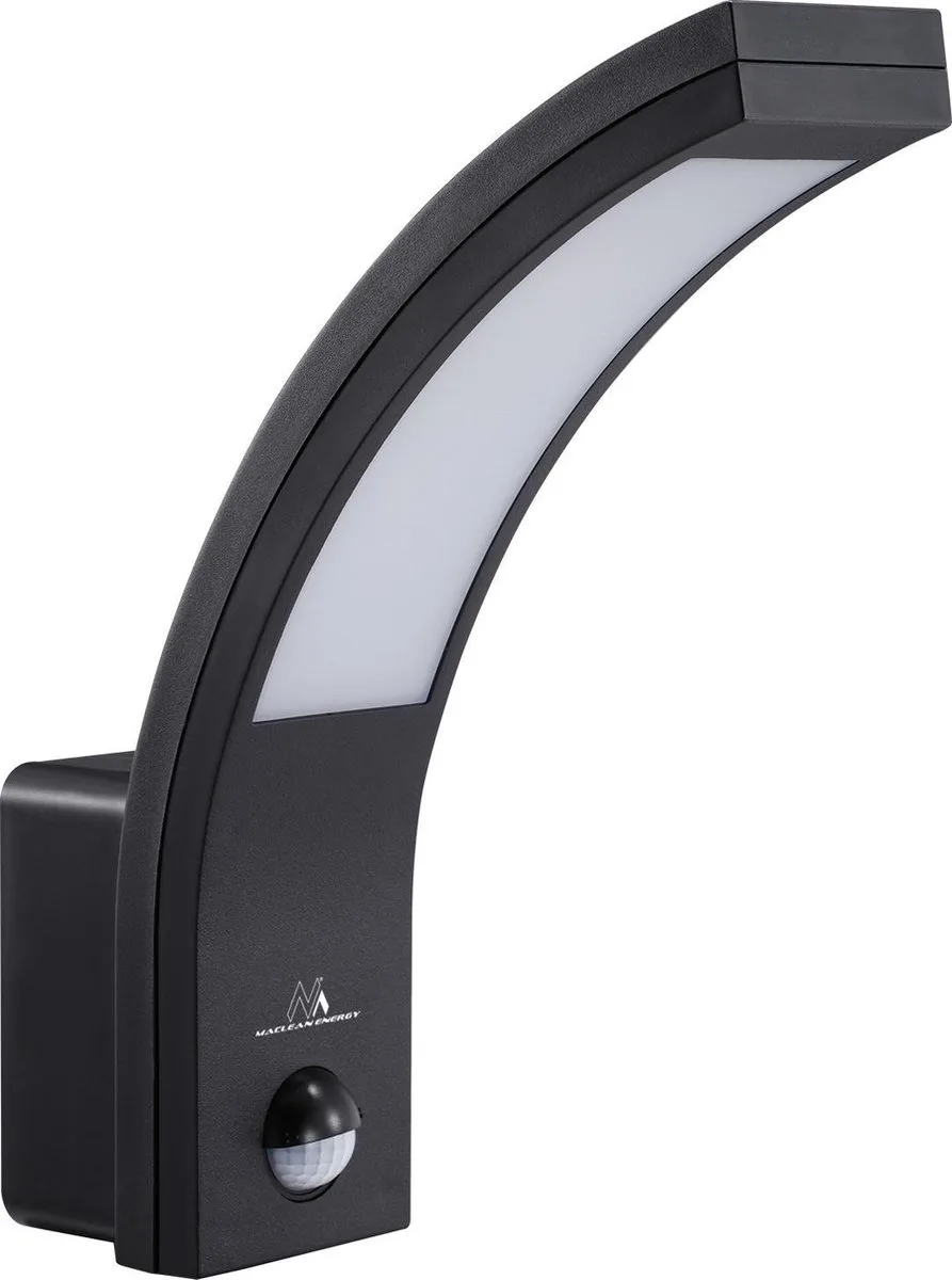 LED lamp met bewegingssensor, PIR bewegingssensor- neutraal wit (4000K) fra Maclean i Sort – produktbillede