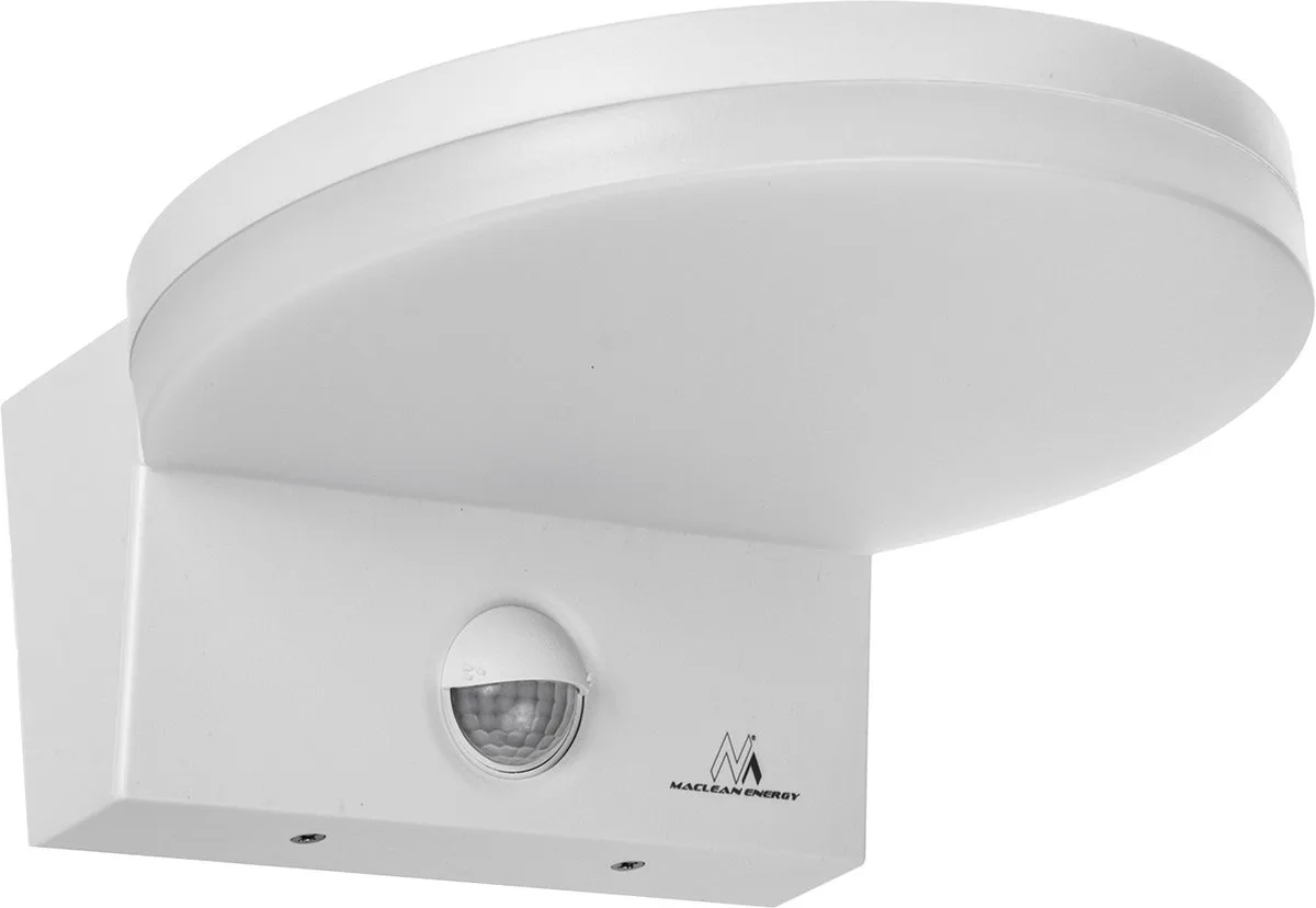LED Wandlamp - PIR Bewegingsmelder - 15W - IP65 - 4000K von Maclean in Weiß – Produktfoto