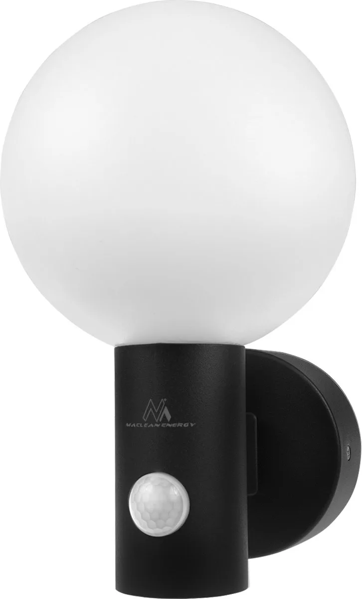 MCE515 - LED Buitenlamp met PIR Bewegingssensor - 15W - 4000K - IP65 de Maclean en Noir – photo produit