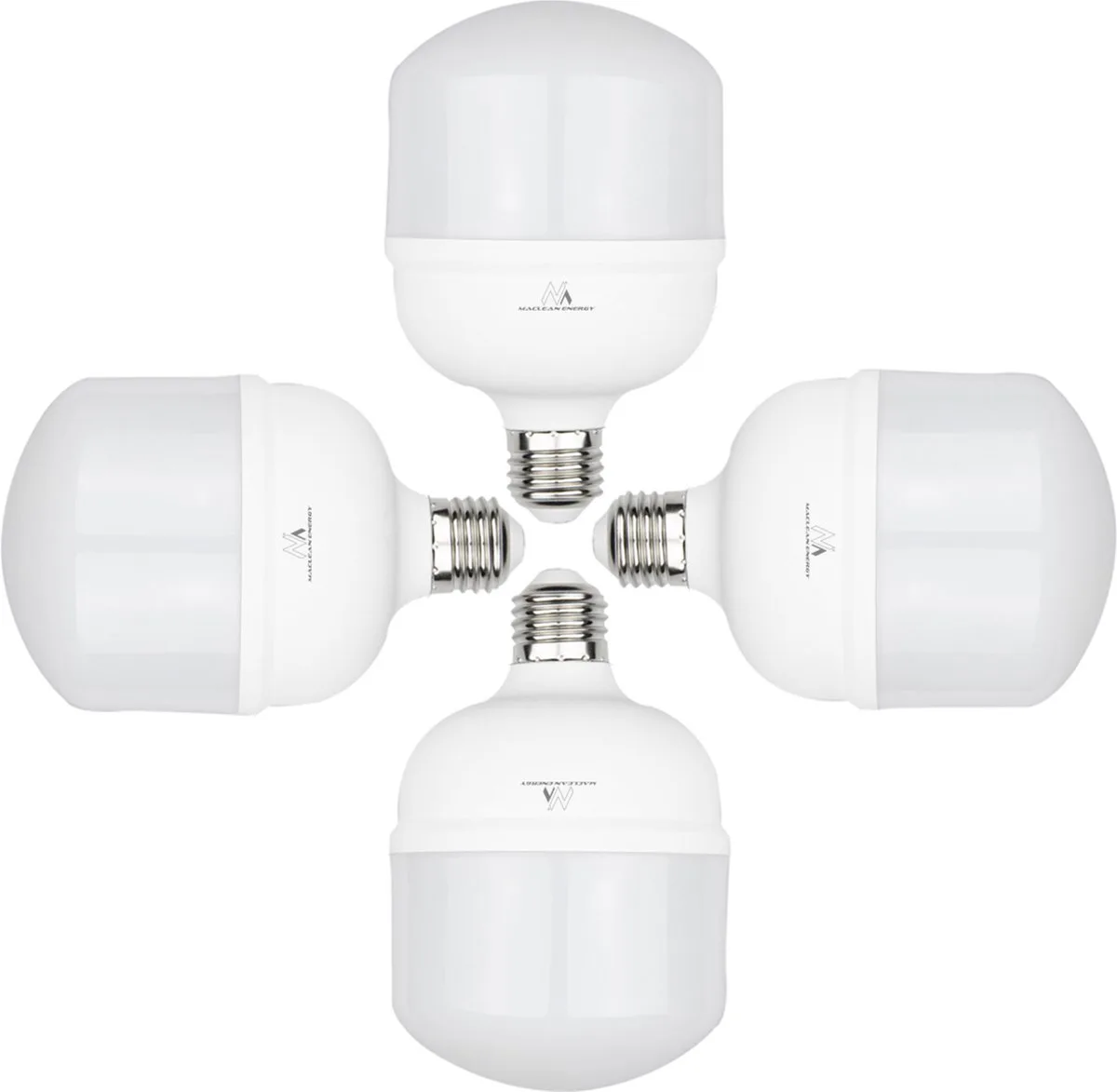 Set van 4 st. LED-lamp gloeilamp E27 (Koud Wit, 48W / 5040 Lumen) fra Maclean – produktbillede