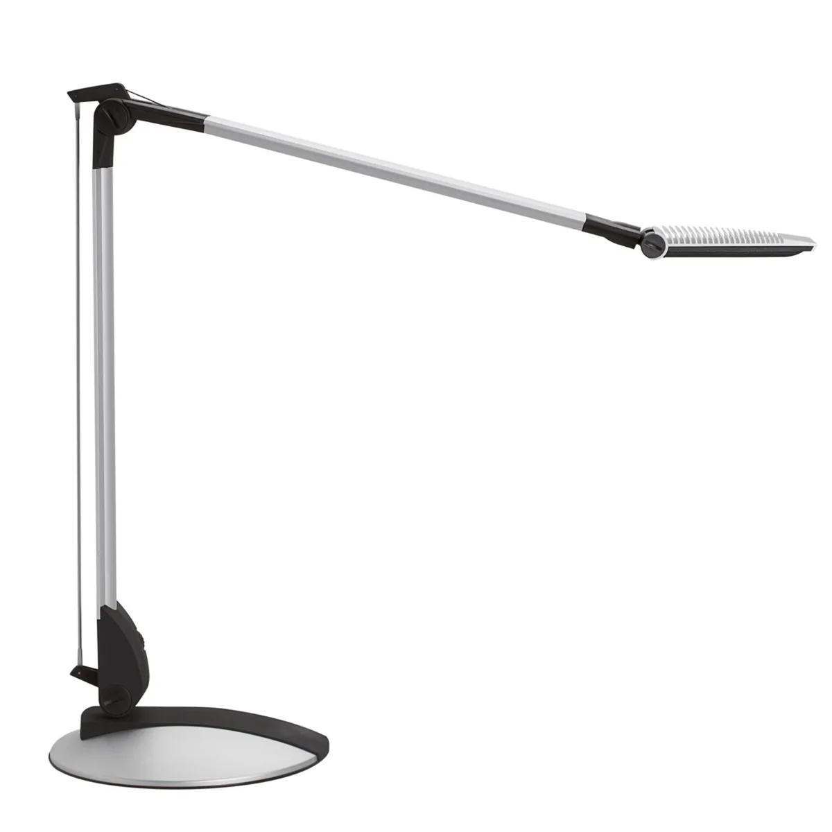 LED bureaulamp MAULoptimus, zilver, voet, dimbaar CCT by Maul in Geanodiseerd aluminium, Black – product photo