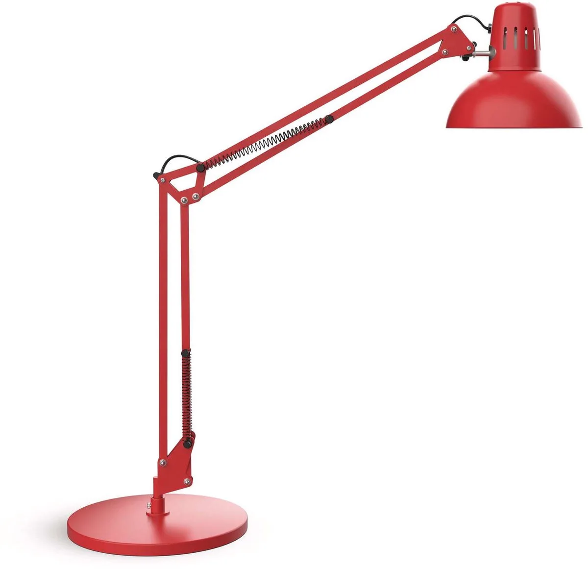 MAULstudy Bureaulamp - Metaal - E27 Fitting - Tafellamp fra Maul i Rød – produktbillede