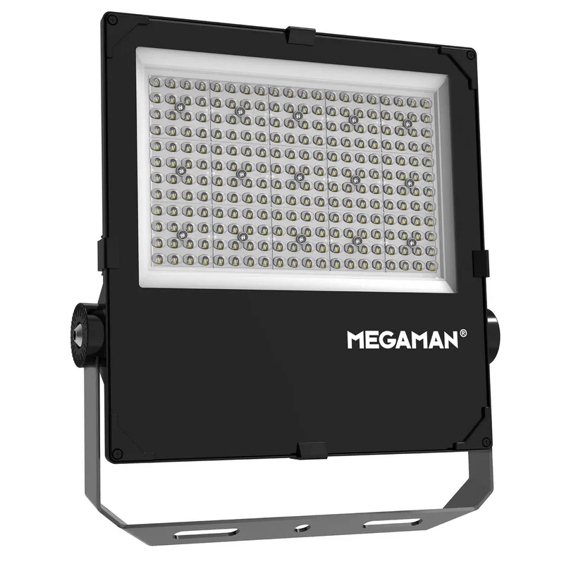 LED-buitenspot Hugo, 150 W, 4000 K, IP66 de Megaman en Noir – photo produit