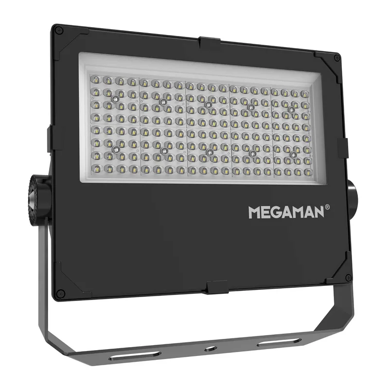 LED-buitenspot Hugo, 90 W, 4000 K, IP66 fra Megaman i Sort – produktbillede