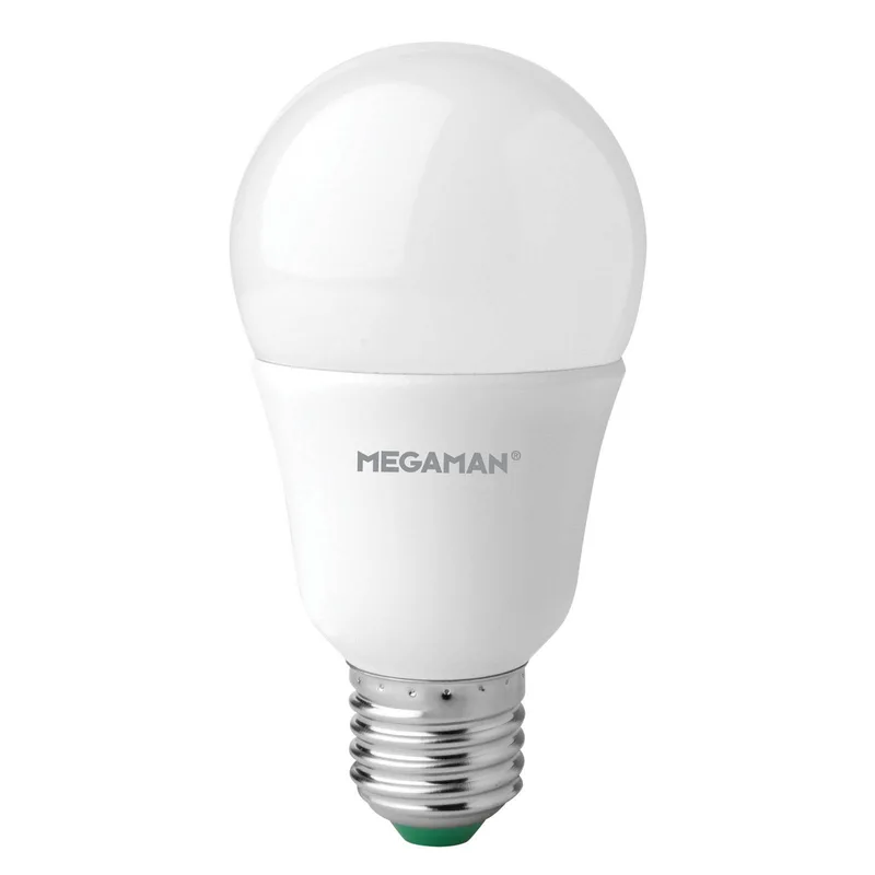 LED lamp E27 A60 11W opaal, universeel wit de Megaman – photo produit