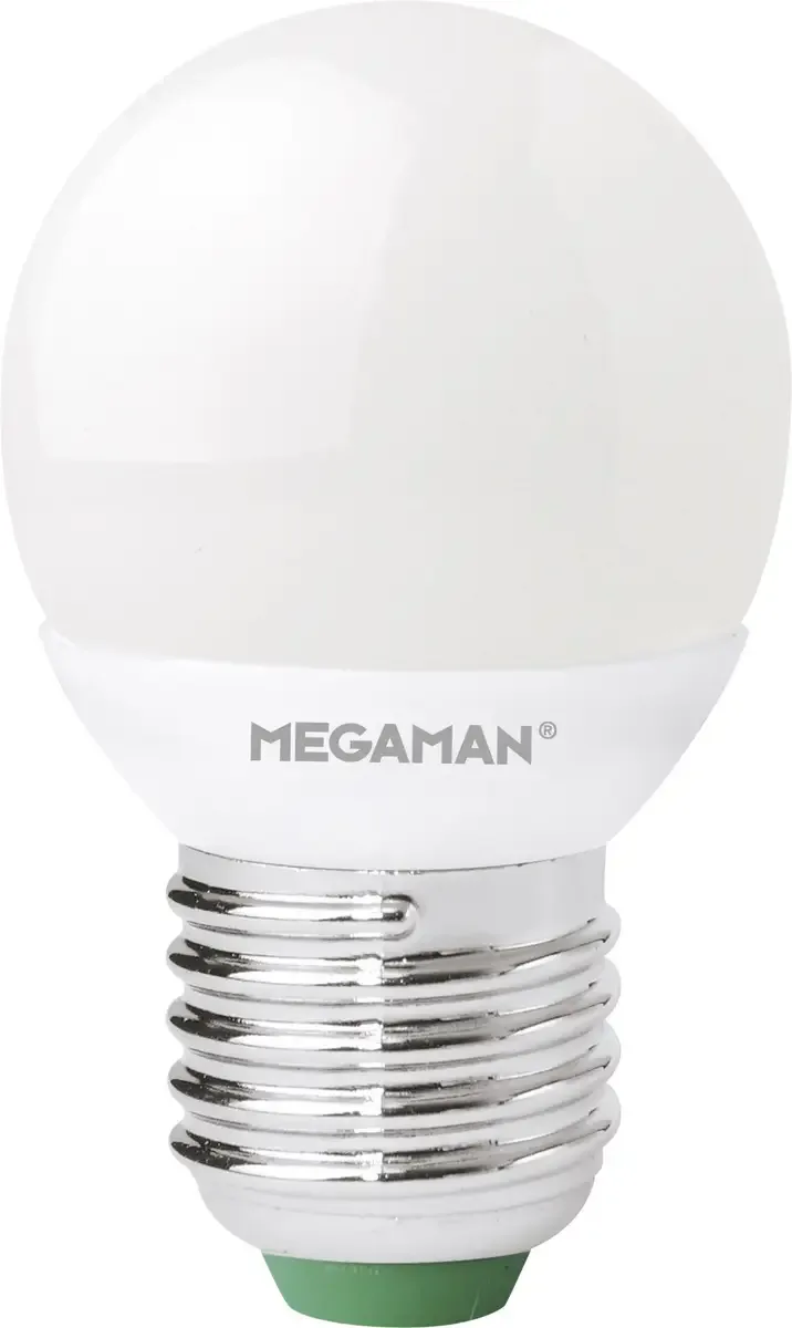 MM21123 LED-lamp EEK G (A - G) E27 Droppform 5.5 W = 40 W Varmvit (Ø x H) 45 mm x 87 mm dimbar 1 st från Megaman – produktbild