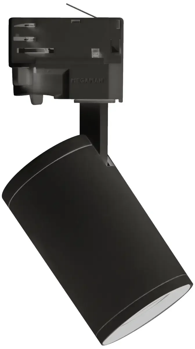 Mora Spot LED sur rail triphasé GU10 8 W LED fra Megaman i Sort – produktbillede