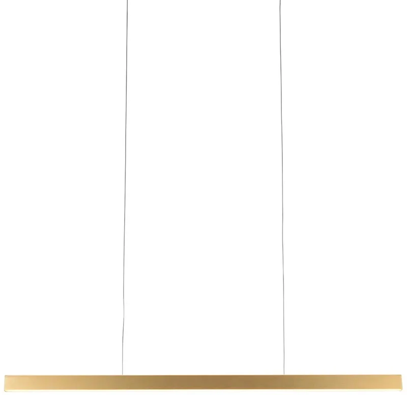 BrightLine 4202GO Gouden Hanglamp - Modern, Hoogte Verstelbaar, 119x5x2 cm, Metaal, Voor Binnengebruik, Dimbaar Licht en Luxe Design von Mexlite in Gold – Produktfoto