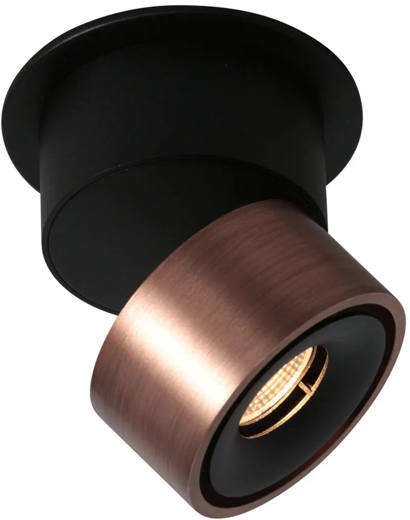 Bronzen 1 lichts spot Fez 2673BR dimbaar draaibaar en kantelbaar, moderne stijl, metaal, voor binnengebruik, merk Mexlite de Mexlite en Marron – photo produit