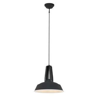 Hanglamp | 42 cm | Eden | E27 | zwart | metaal en stof | industrieel, design, Scandinavisch von Mexlite – Produktfoto 2 von 3