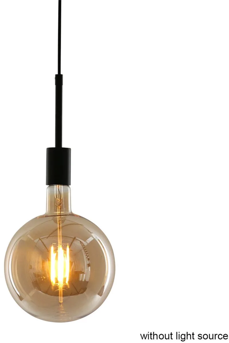 Hanglamp Minimalics 2701ZW - Verstelbaar in hoogte (42-170 cm) - Kunststof, Metaal von Mexlite in Schwarz – Produktfoto