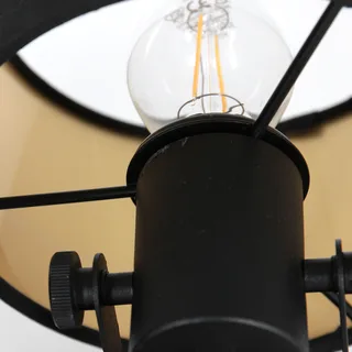 Moderne spotlamp Ornoir | 2 lichts | wit & mat zwart met zacht goud | Ø 13 cm | E14 fitting | draai de Mexlite – photo produit 3 sur 3