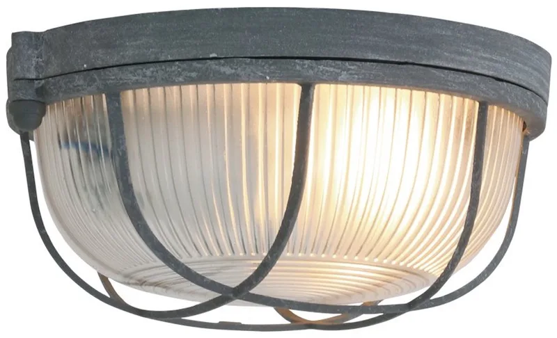 Plafondlamp Lisanne 1342GR Grijs - Dimbaar, E27 fitting, Metaal, Glas by Mexlite in Grey, Transparent – product photo