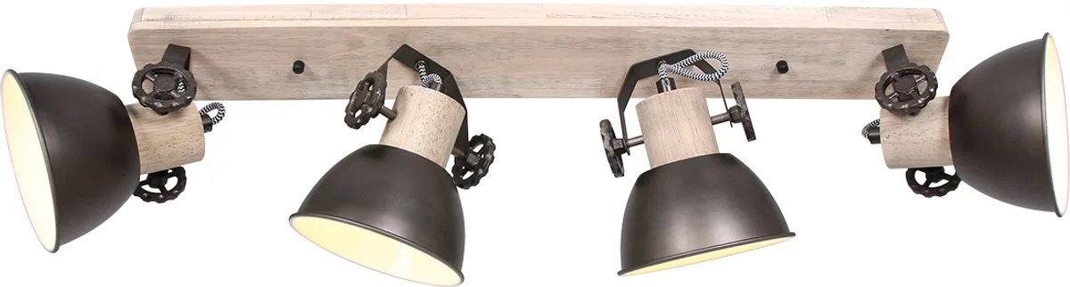 Plafondspot Mexlite Gearwood fra Mexlite i Antracit – produktbillede
