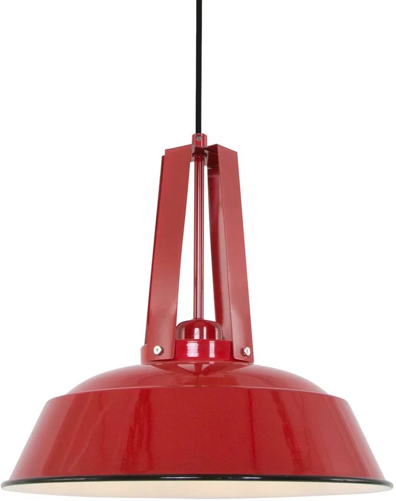 Rode hanglamp Eden 7704RO E27 fitting hoogteverstelbaar met metalen en kunststof onderdelen von Mexlite in Rot – Produktfoto