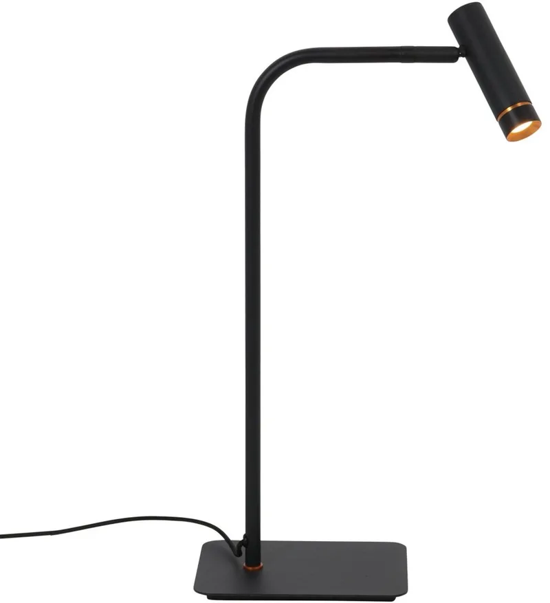 Tafellamp Lumo 4606ZW - zwarte verstelbare LED leeslamp - modern retro stijl by Mexlite in Black – product photo