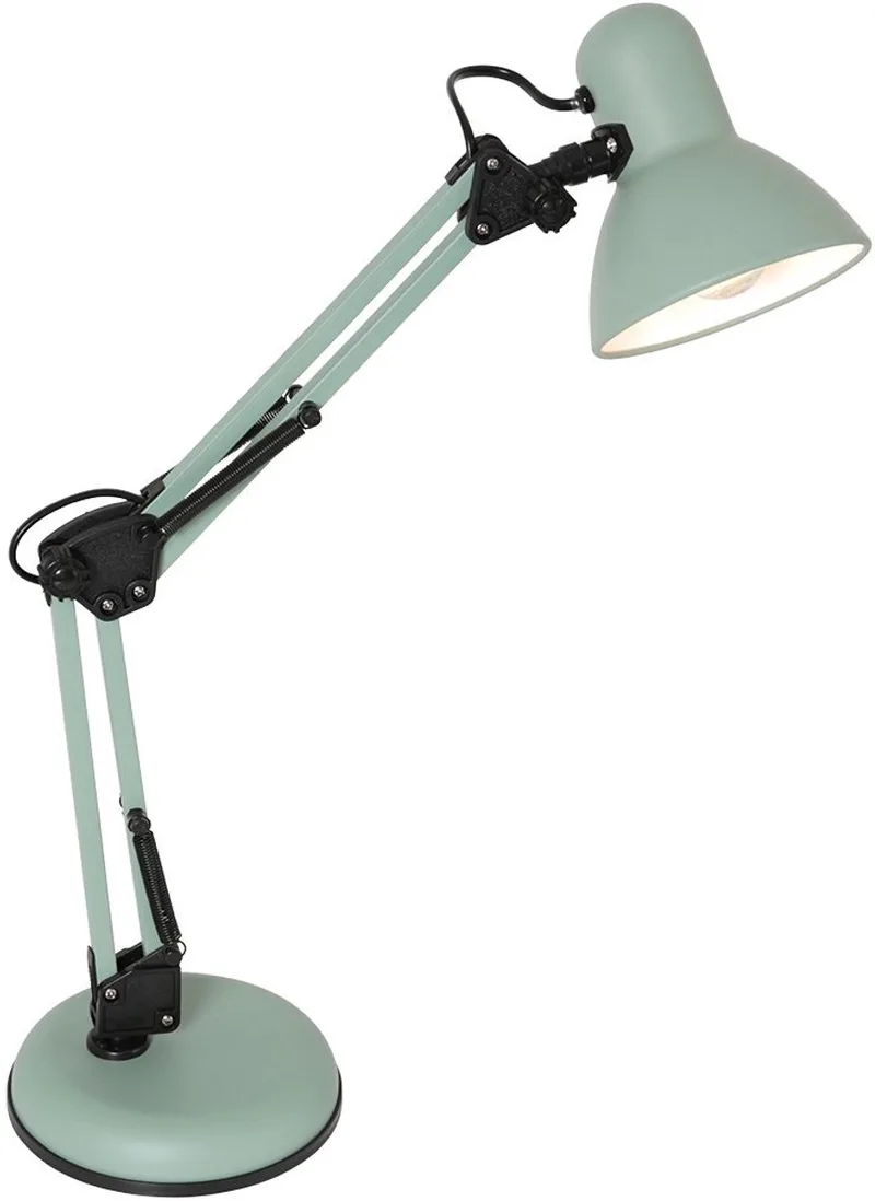 Tafellamp Study 3456G - Groene metalen bureaulamp verstelbaar van 30 tot 54,5 cm von Mexlite in Grün – Produktfoto
