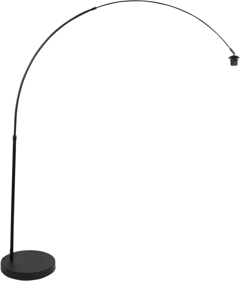 Vloerlamp - Flair - metaal - losse armatuur - E27 - 4600ZW von Mexlite in Schwarz – Produktfoto