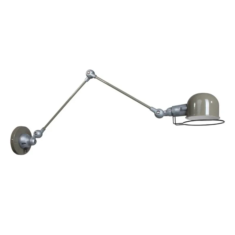 Wandlamp Davin 7656G van Mexlite - Draaibaar, kantelbaar en uitschuifbaar - Gemaakt van aluminium en metaal - Geschikt voor E14 fitting fra Mexlite i Grøn – produktbillede 2 af 2