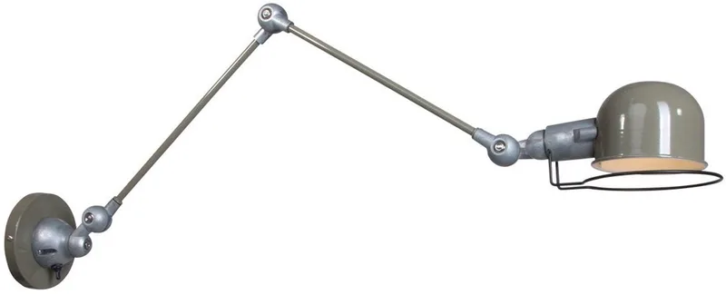Wandlamp Davin 7656G van Mexlite - Draaibaar, kantelbaar en uitschuifbaar - Gemaakt van aluminium en metaal - Geschikt voor E14 fitting fra Mexlite i Grøn – produktbillede 1 af 2
